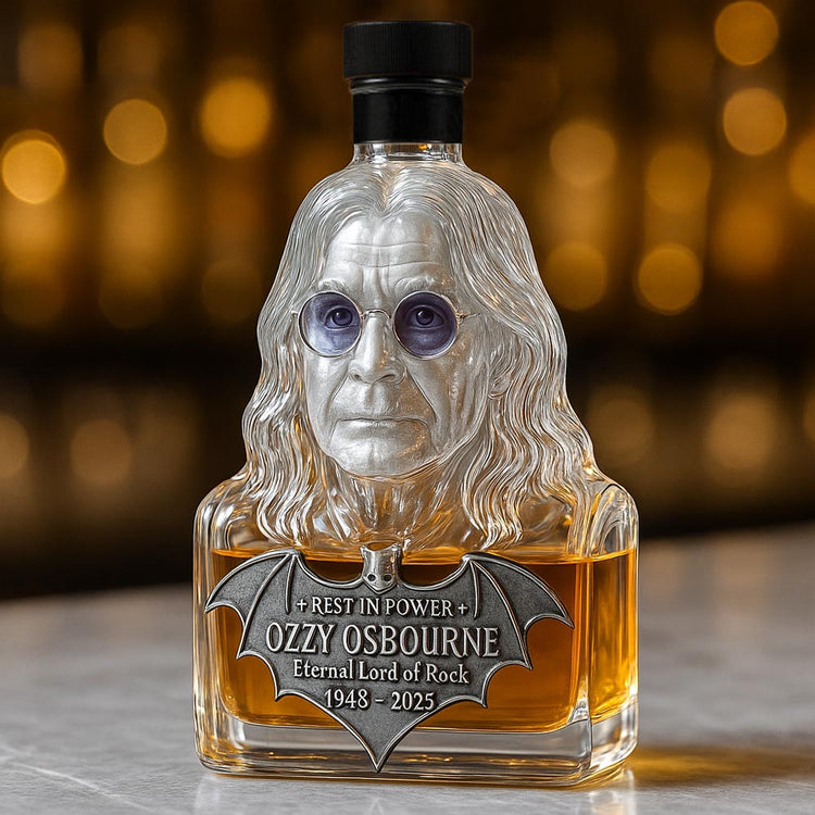 Immortalized in Glass — The Whisky Bottle Tribute to Ozzy Osbourne - FairyLightTrees