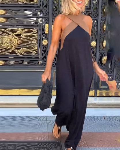 Sienna™ | Vestido Largo con Cuello Cruzado