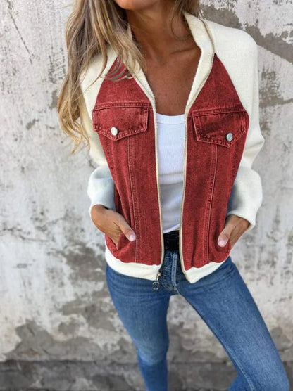 Camila™ | Chaqueta casual con cremallera y escote en V