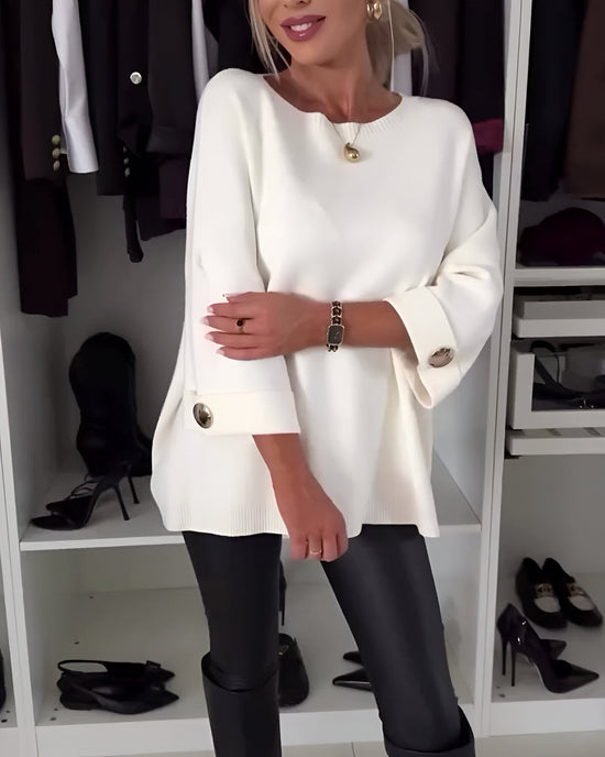 Lucía™ | Jersey suave con botones