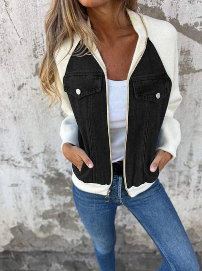 Camila™ | Chaqueta casual con cremallera y escote en V