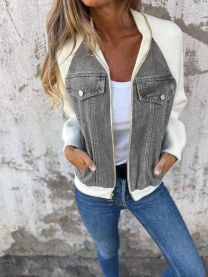 Camila™ | Chaqueta casual con cremallera y escote en V