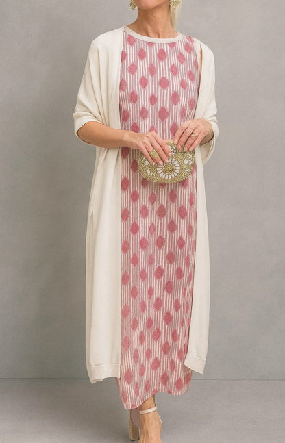 LETICIA | Vestido Satinado con Estola Elegante ✨