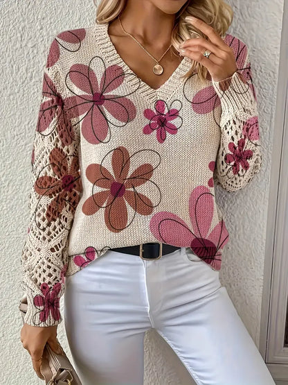 Alejandra™ | Suéter elegante de manga larga con estampado floral