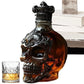 Skull King Whiskey Decanter – Gothic Glass Bottle for Liquor, Bourbon & Bar Decor - FairyLightTrees